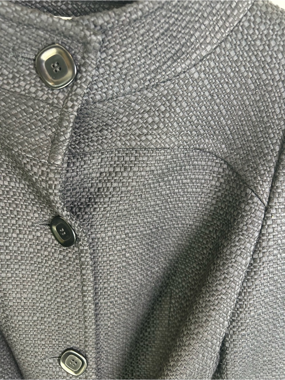 Trina Turk Black Textured Tie-Waist Trench Jacket‎ - Picture 2 of 10